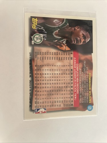 1995-96 Topps - #120 Dominique Wilkins - Afbeelding 2 van 2
