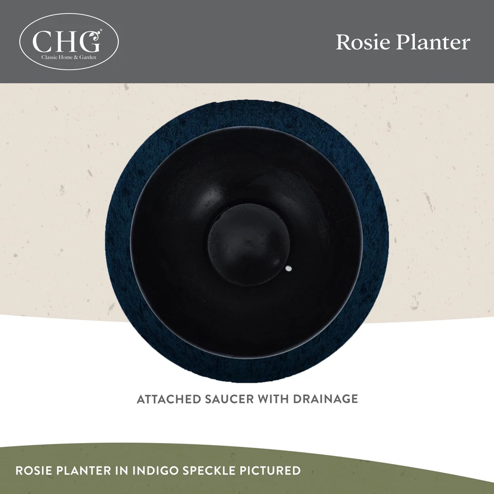 Maceta moderna clásica para hogar y jardín Rosie con drenaje - Planta contemporánea... Foto 3 de 4