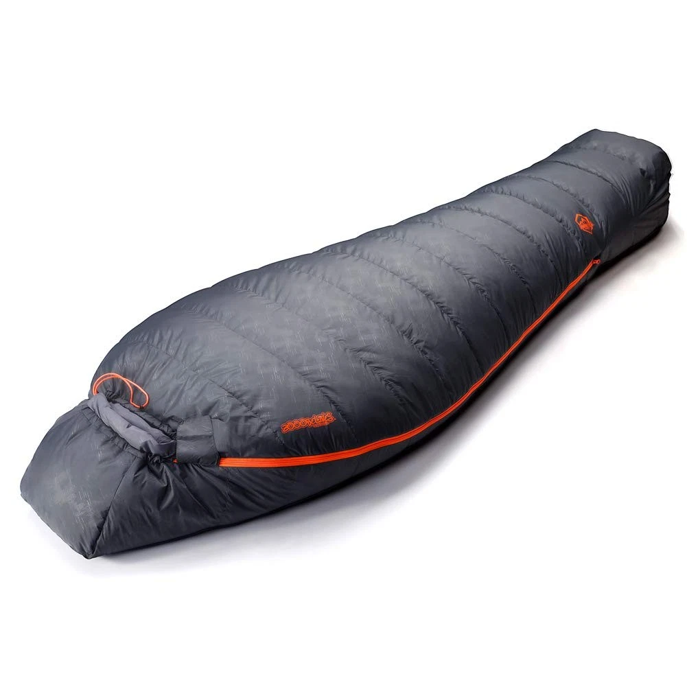 10 Degree Down Sleeping Bag for Adults, 4-Season Cold-Weather Mummy Bag, Room...