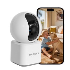 ARCCTV WiFi Indoor Security Camera Pan/Tilt Wireless Night Vision Audio Cameras