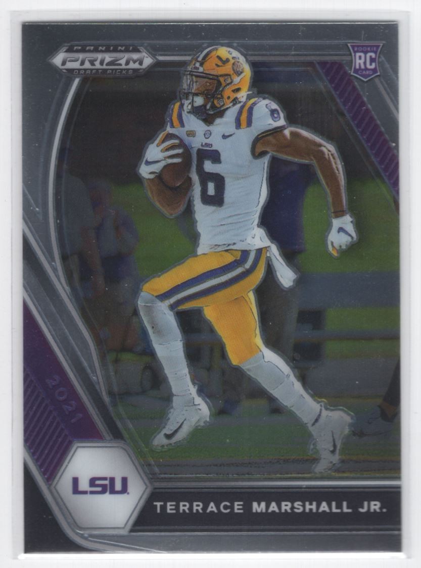 #157 2021 Prizm Draft Picks BASE Terrace Marshall Jr. RC LSU Tigers