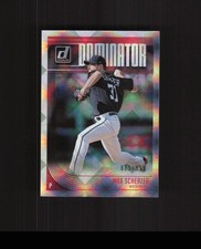 2018 Donruss #D4 Max Scherzer Baseball Card Dominators /999 Nationals