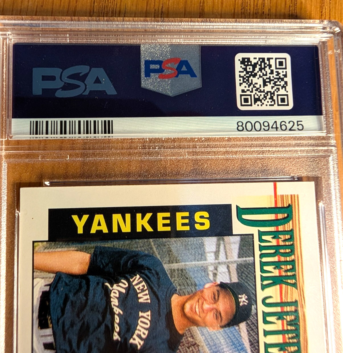 1993 BOWMAN Baseball #511 DEREK JETER Rookie Card PSA GRADED view 6