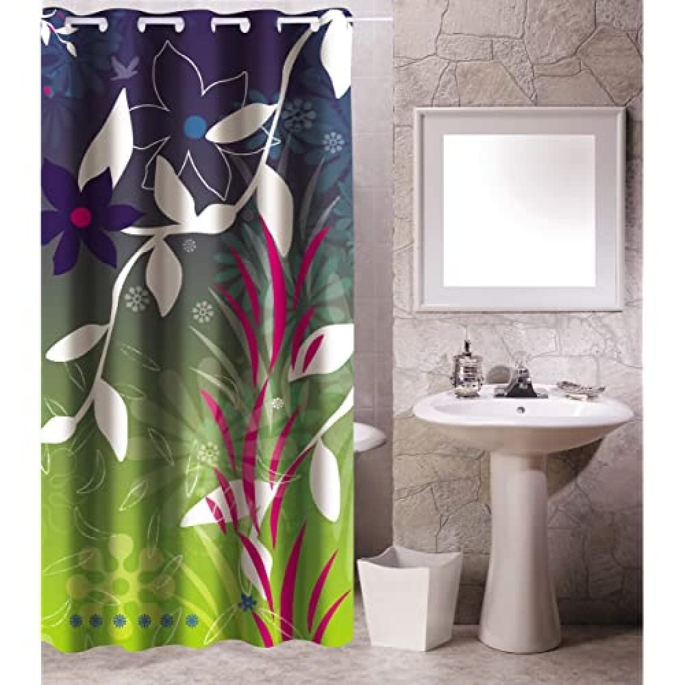 Rideau de douche imperméable Langkawi 180x200 pour éviter les fuites d'eau