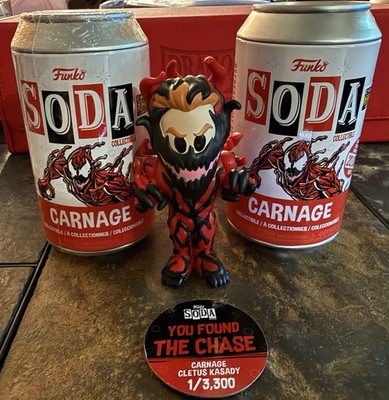 Funko Soda Carnage Marvel Entertainment Earth Exclusive Chase + FREE Sealed Soda