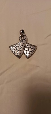 John Hardy einzigartig groß Sterlingsilber Kali Schleife Form Halskette Verstärker Anhänger