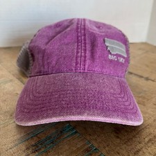 Big Sky Purple Legacy Hat Adjustable Adult Size OSFA Hat Baseball Cap