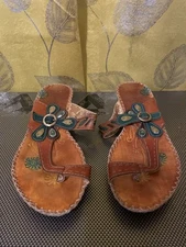 Spring Step L'Artiste Santorini Leather Sandals Size 41 9.5-10