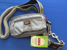 Kong dog comfort  reflective hands free bungee leash with removable pouch, New