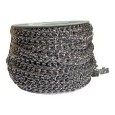 7mm Metal Chain in Silver or Gold - Sold by the Metre