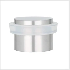 EVI | Adhesive Doorstop | 1.1'' X 0.8'' | Natural Silicone White Rubber | Sta...