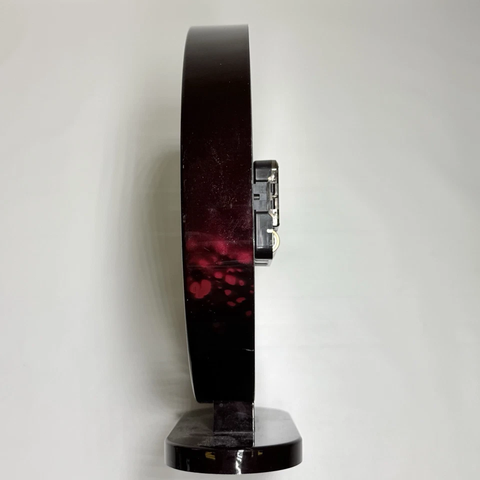 Japanese Theme Quartz Desk Clock Seiko Movement Faux Rosewood Mantel Working - Image 4 of 4