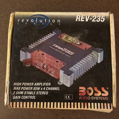 BOSS Revolution Series REV-235 High Power Amplifier 85W x 4 Channel