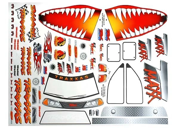 Traxxas 4913X T-MAXX .3.3 .15 2.5 JAWS decals stickers decal sheet tra4913x - Image 2 of 3