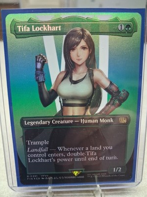 MTG: Tifa Lockhart (Borderless Foil)- 0391- Universes Beyond: Final Fantasy