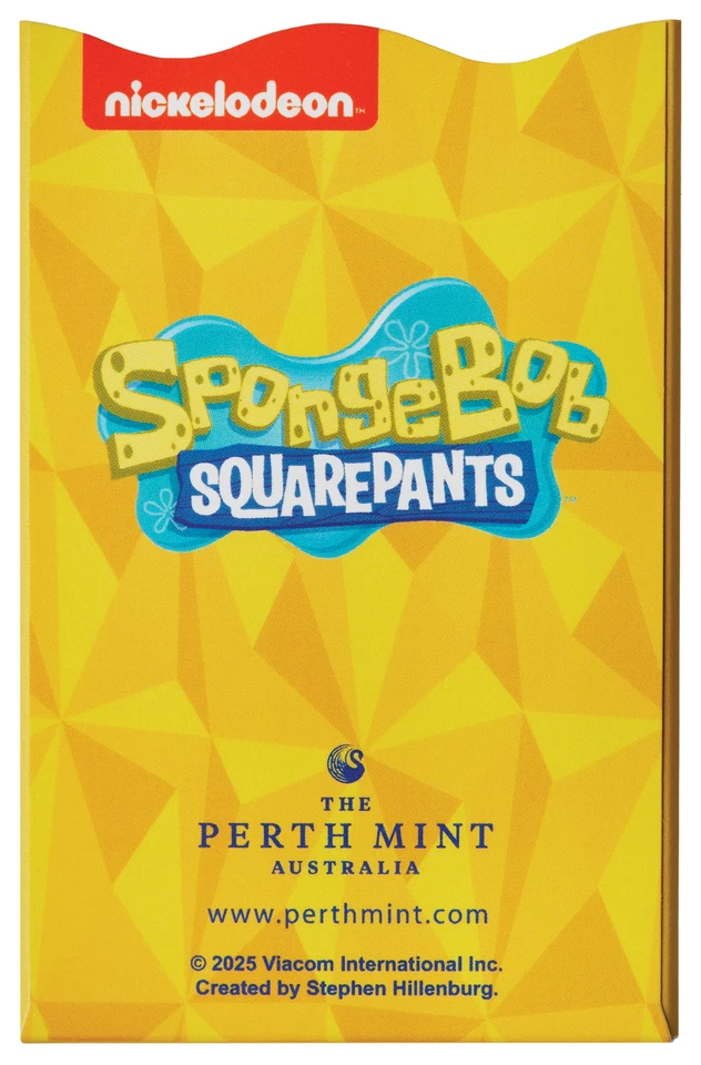 2025 SPONGEBOB SQUAREPANTS 1g .9999 Gold Perth Mint Minted Bar NGC MS 70 FR - Image 3 of 4