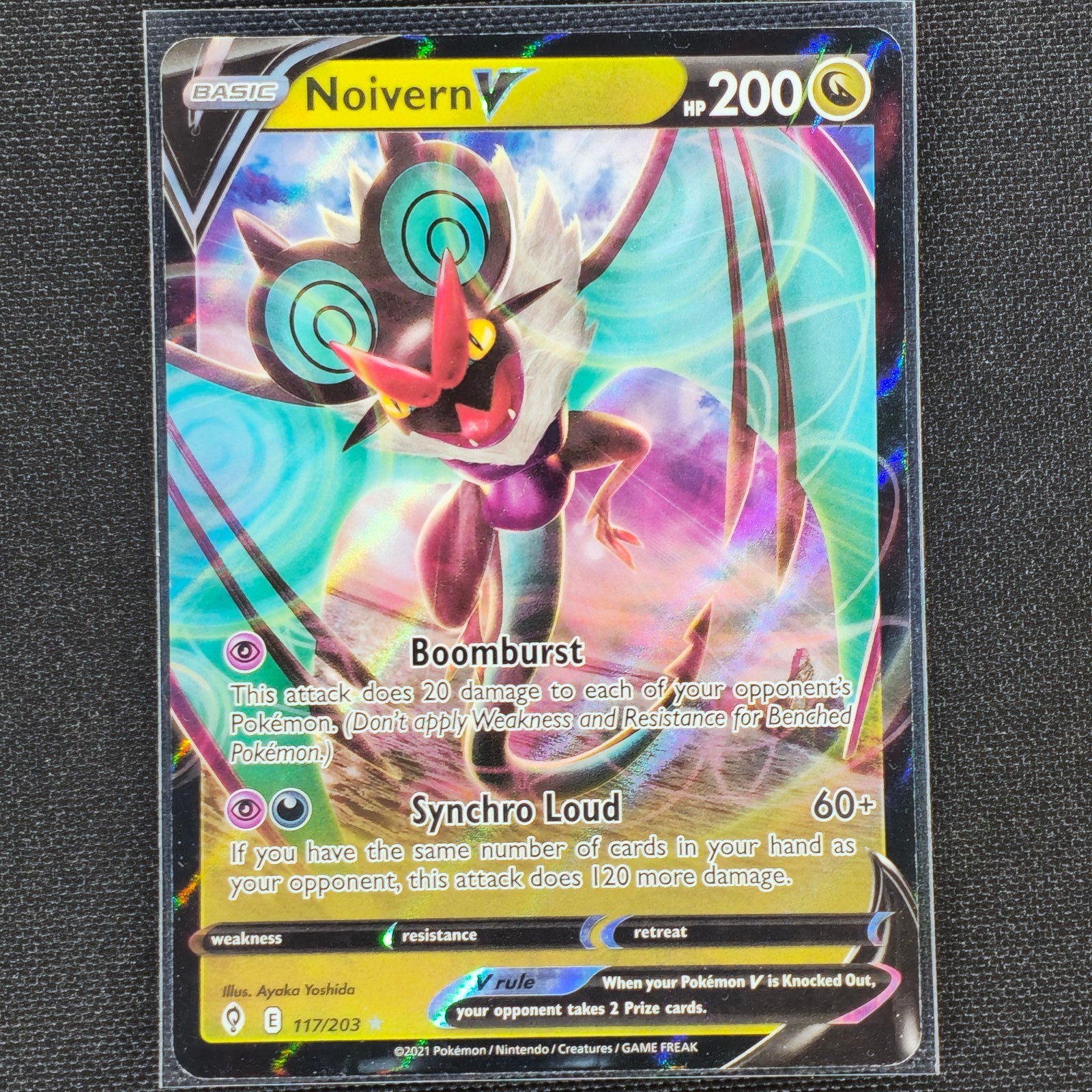 Noivern V - 117/203 - Ultra Rare - Evolving Skies - Pokemon Card - NM/M
