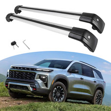 Barra transversal de barra transversal de riel de techo bloqueable 2 piezas para Chevrolet Traverse 2024 2025