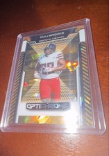 2025 Leaf Optichrome Bengals RB Tahj Brooks #230 Gold Crystals 1/1