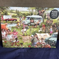W H SMITH 1000 Piece Jigsaw Puzzle Happy Campers New & Sealed