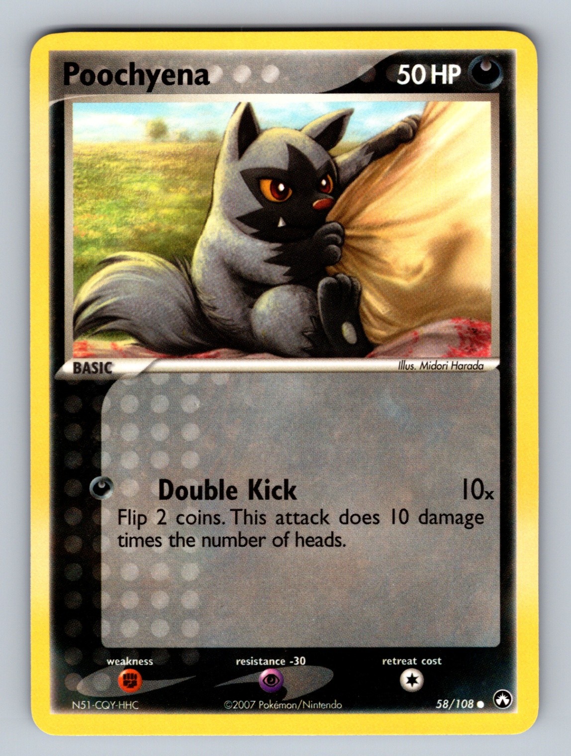 Poochyena 58/108 Common Power Keepers NM Pokemon TCG