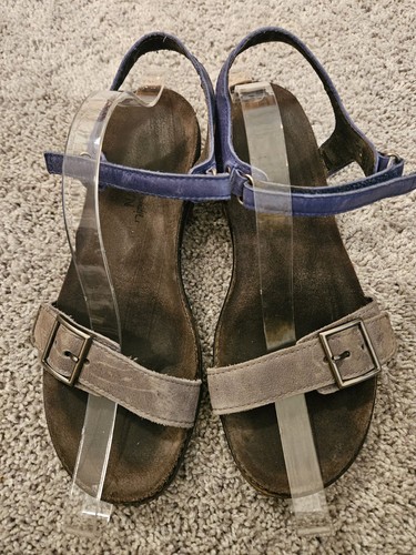 Naot Womens Wedge Sandals Bohemian Gray & Blue Buckle Size 38 US Size 7-7.5 - Bild 3 von 15