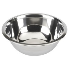 Large Stainless Steel Mixing Bowl 4 Quart Capacity Professional Kitchen Utensil