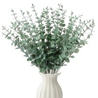Eukalyptus Deko KüNstlich BläTter Pflanzen Hochzeit Wohnzimmer Garten 30 StüCk