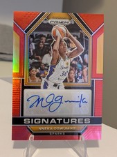Nneka Ogwumike Auto: 2023 Panini Prizm, RED SIGNATURES, #SG-NNK,  8/99,  SPARKS!
