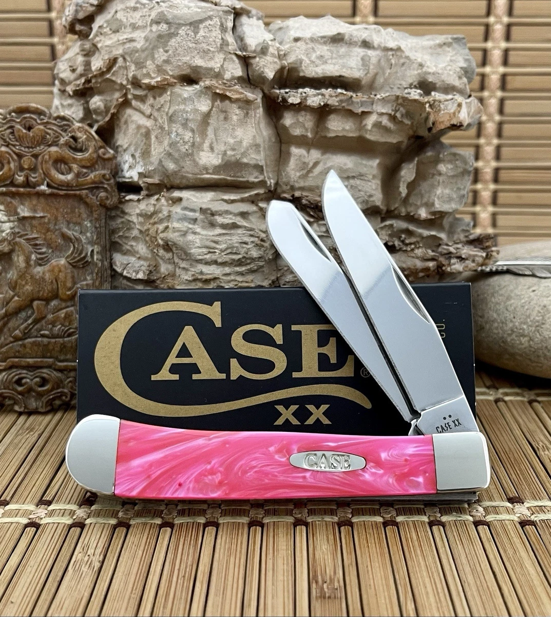 Case XX Stainless Steel Blade Pink Collectible Folding Knives for