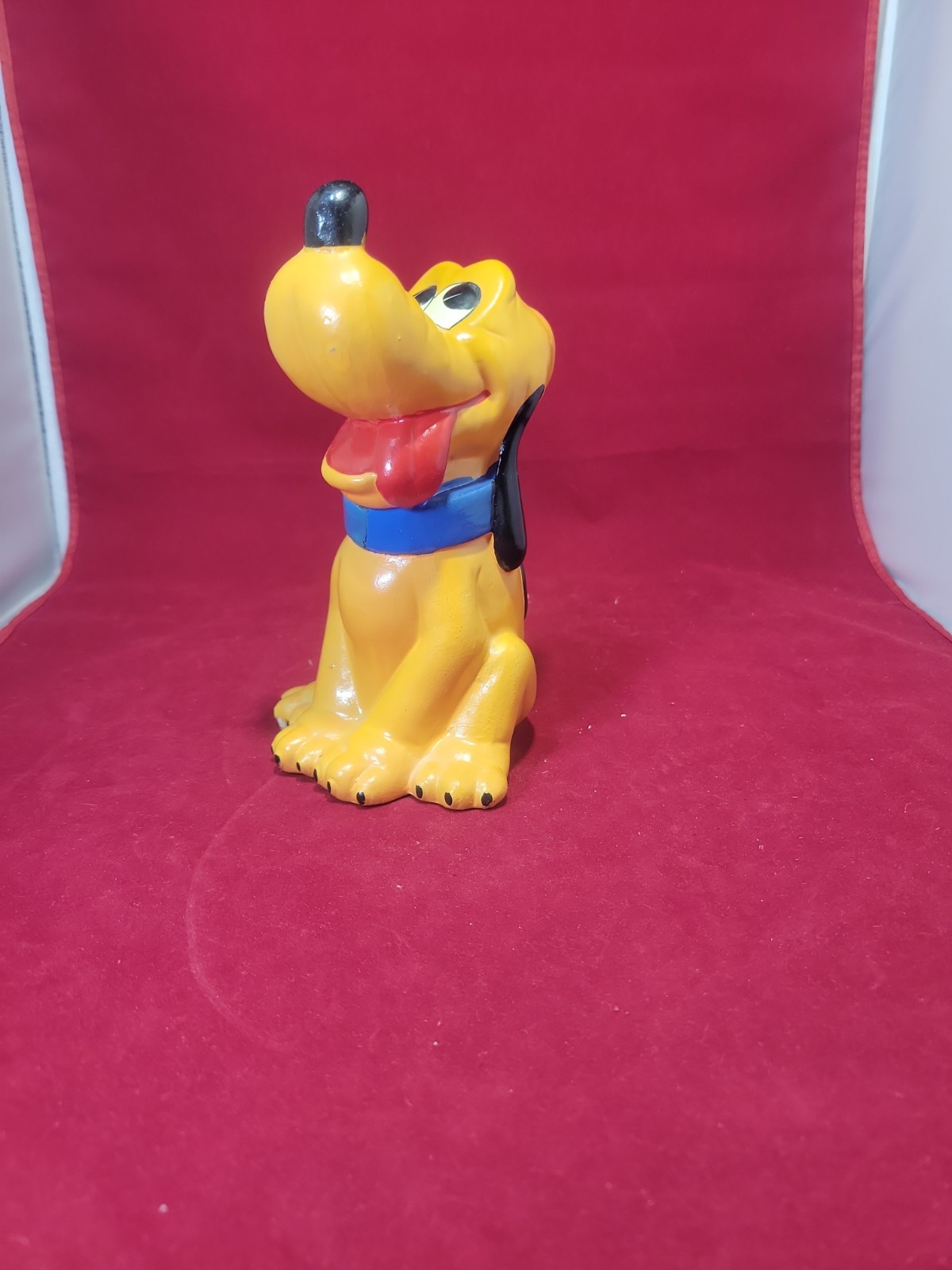 Vintage Pluto Coin Bank Painted Cool Nostalgic Piece Decoration  Appx 6.5" Tall