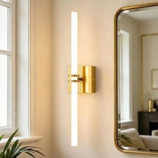 Modern LED Bathroom Vanity Wall Light Gold Finish