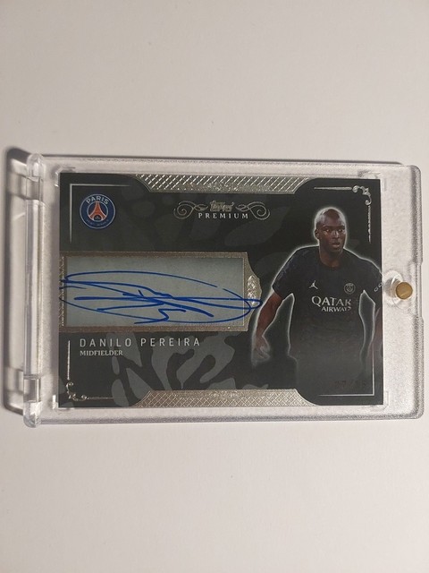 Topps PSG Premium 2023-24 Danilo Pereira On Card Auto Numbered 7/15 Parallel
