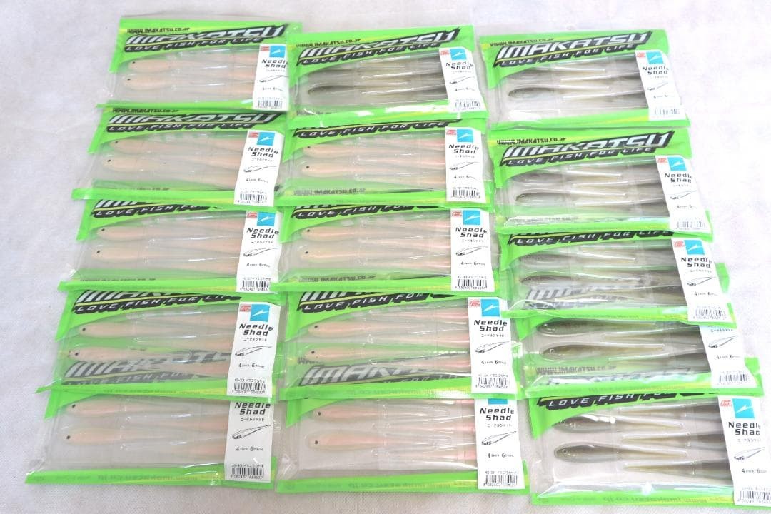 Imakatsu Needle Shad Soft Bait 36 pcs, Lure Fishing Accessories, New - Image 3