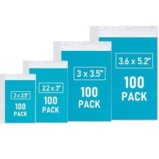 Mini Plastic Bags Small Clear Baggies Assorted Sizes Reusable Mini Ziplock Bags