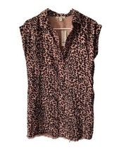 miami Leopard Print Tee Shirt Dress Women Size XS