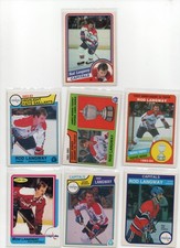 ROD LANGWAY WASHINGTON CAPITALS 1982-87 O-PEE-CHEE VINTAGE 7X HOF LOT EX-NM