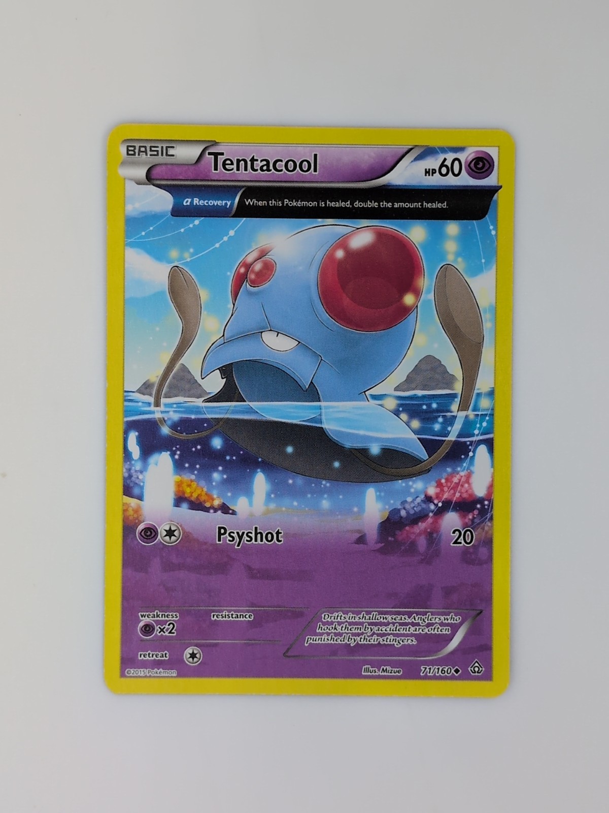 Tentacool (Alpha) 71 Near Mint - Primal Clash Uncommon