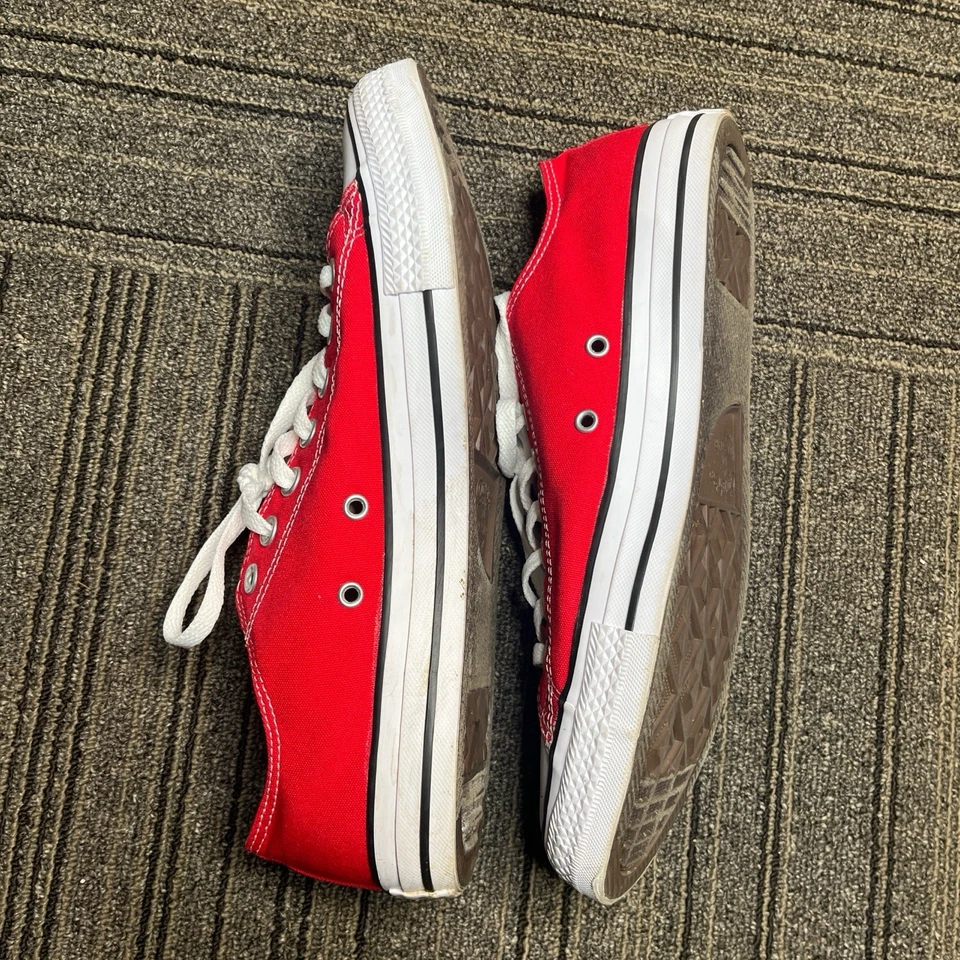 Zapatilla deportiva retro Converse Chuck Taylor All Stars para hombre talla 10 roja blanca Streetwear Foto 3 de 4