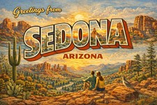 Greetings from Sedona, ARIZONA Modern Vintage...