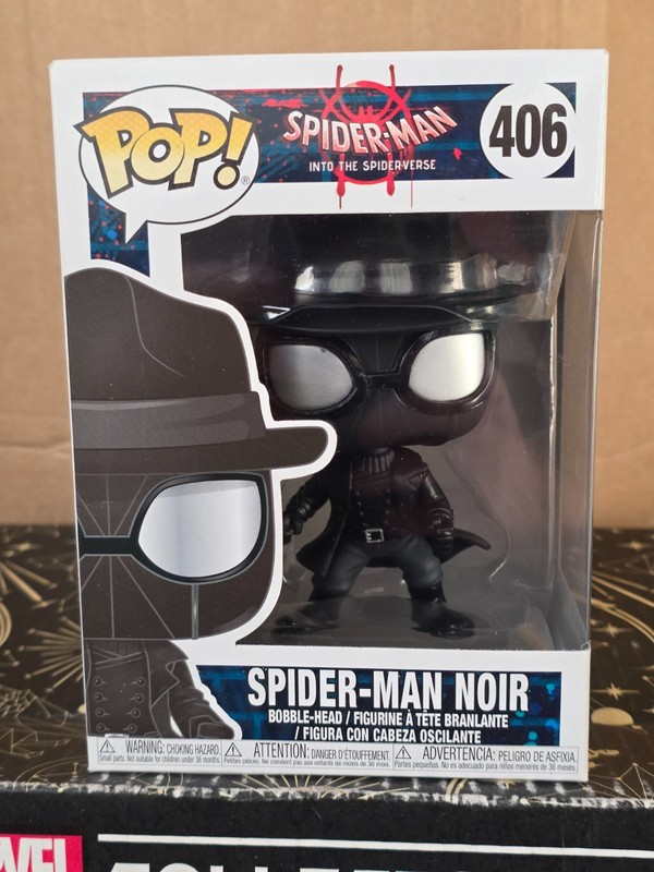 Funko Pop Vinyl - Marvel #406 Spider-Man Noir - New - Into The Spider-verse