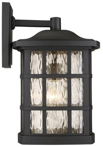 Quoizel Stonington 17" High Matte Black Outdoor Wall Light - Picture 3 of 6