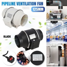 4" 5" 6" Quiet Inline Extractor Fan for Bathroom Kitchen Hydroponic Ventilation