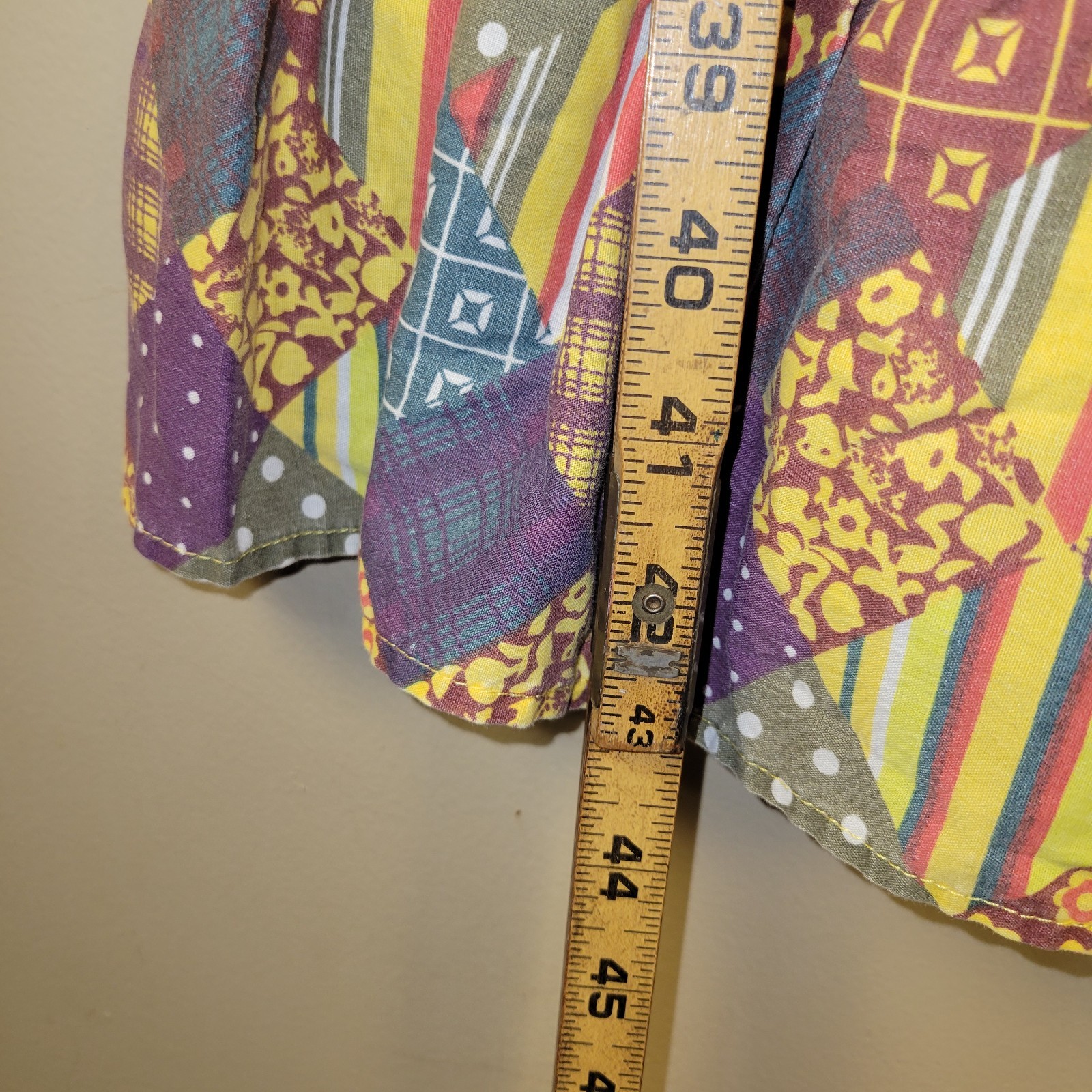 Anthony Richards 1X Patchwork Print Maxi Dress Co… - image 7