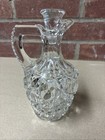 Vintage Pressed Glass Cruet With Stopper — photo 3