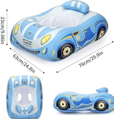 Swimbobo Kleinkind Pool Schwimmer aufblasbares Auto Baby Schwimmen Einheitsgröße, blau 