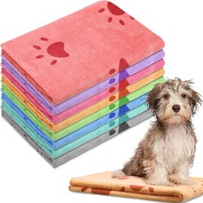 Best Chumia 8 Pcs 55 x 28 Inches Dog Towels Absorbent Microfiber Bath Drying for