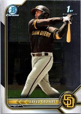 Zayed Salinas 2022 Bowman Chrome Prospects #BCP-122 San Diego Padres