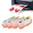 4PCS Ink Cartridge Permanent Chip Smooth Output 4 Colors For Printer❀