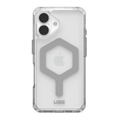 UAG Plyo MagSafe Apple iPhone 16 (6.1') Rugged Case - Ice/Silver